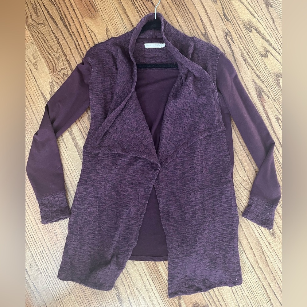 Purple Max Jeans Cardigan Size XS